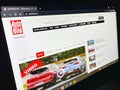 Autobild web page, visual media site Royalty Free Stock Photo