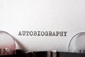 Autobiography concept view Royalty Free Stock Photo