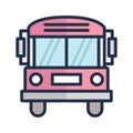 Autobus Vector icon which can easily modify or edit