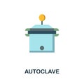 Autoclave flat icon. Colored sign from disinfection collection. Creative Autoclave icon illustration for web design