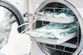 Autoclave oven machine. Royalty Free Stock Photo