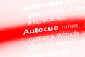 autocue Royalty Free Stock Photo