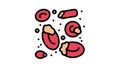 autoimmune hemolytic anemia ill color icon animation