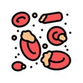 autoimmune hemolytic anemia ill color icon vector illustration