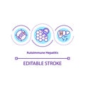 Autoimmune hepatitis concept icon