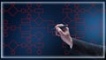Automate business processes and workflows using flowcharts. Reduction of time for processing processes Royalty Free Stock Photo