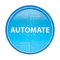 Automate floral blue round button