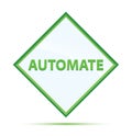 Automate modern abstract green diamond button