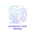Automate pricing concept icon Royalty Free Stock Photo
