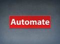 Automate Red Banner Abstract Background