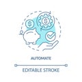 Automate turquoise concept icon