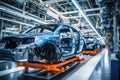 Automated assembly line for robot manipulators for the production of high-tech electric vehicles running on clean energy.