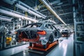 Automated assembly line for robot manipulators for the production of high-tech electric vehicles running on clean energy.