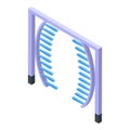 Automated car wash arch icon isometric vector. Pressure cleaner