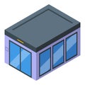 Automated car wash equipment icon isometric vector. Auto clean