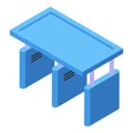 Automated car wash place icon isometric vector. Auto clean