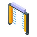 Automated car wash spray icon isometric vector. Pressure cleaner