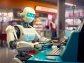 Automated Checkout: Humanoid Robot Serving as Cashier in a Store (AI