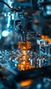 Automated Circuit Board Assembly, Manufacturing Line Precision Robotics, Technology Background