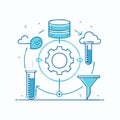 Automated Data Science Workflow Concept Royalty Free Stock Photo