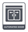 automated door icon in trendy design style. automated door icon isolated on white background. automated door vector icon simple Royalty Free Stock Photo