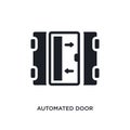 automated door isolated icon. simple element illustration from smart home concept icons. automated door editable logo sign symbol Royalty Free Stock Photo