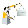 Automated electro-mechanical manipulator illustration