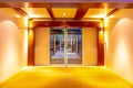 Automated door on cruise ship Royalty Free Stock Photo