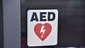 Automated external defibrillator AED Royalty Free Stock Photo