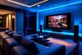 automated home cinema system sets up the perfect viewing environ