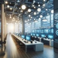 Automated Lighting Lights adjust brightness and color temperatur