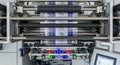 Automated Packaging Machine for Flexible Materials in Production Royalty Free Stock Photo