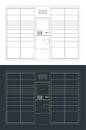 Automated parcel terminal drawings