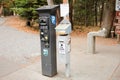 automated parking payment machine, pay