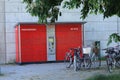 Automated post office and bicycle parking