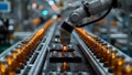 Automated Precision: AI-Powered Robotic Assembly Line. Concept Robotics, Automation, Precision
