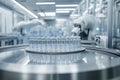 Automated precision: factory scene with robotic arms performing seamless tasks, advanced technology's role in