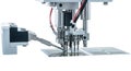 Automated precision robotic technology system for electronic manufacturing and assembly tasks white background Royalty Free Stock Photo