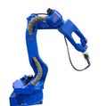 Automated robotic arm with 3D scanner in automotive industry