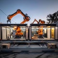 Automated Robotic System in Mobile Container Units