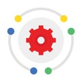 Automated service business Vector Icon which can easily modify