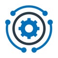Automated service business Vector Icon which can easily modify