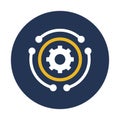 Automated service business Vector Icon which can easily modify