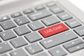 Automated smart chat bot messenger assistant to business support calls concept shown on close up enter key on notebook keyboard