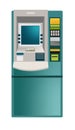 Automated teller machine or bank cashpoint vector