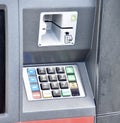 ATM Machine Keypad for Cash Withdrawal Royalty Free Stock Photo