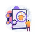 Automated testing abstract concept vector illustration.