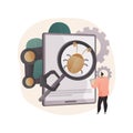 Automated testing abstract concept vector illustration.