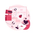 Automated testing abstract concept vector illustration.