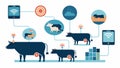 Automated tracking tags can be used to monitor the reproduction cycles of livestock helping farmers plan and optimize